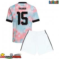 Camisa de Futebol Bélgica Thomas Meunier #15 Equipamento Secundário Infantil Mundo 2026 Manga Curta (+ Calças curtas)